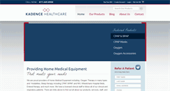 Desktop Screenshot of kadencehealthcare.com